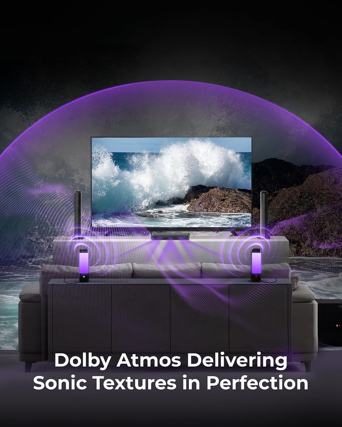 Detalle de ULTIMEA U3820 Apollo S90 9.1-Channel Surround Sound System with Dolby Atmos