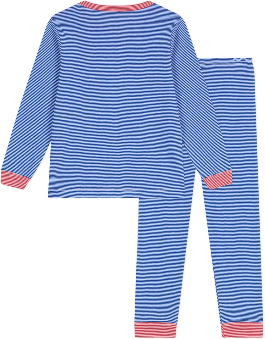 Thumbnail 1 de Petit Bateau Pyjama garçon en coton à rayures à manches longues