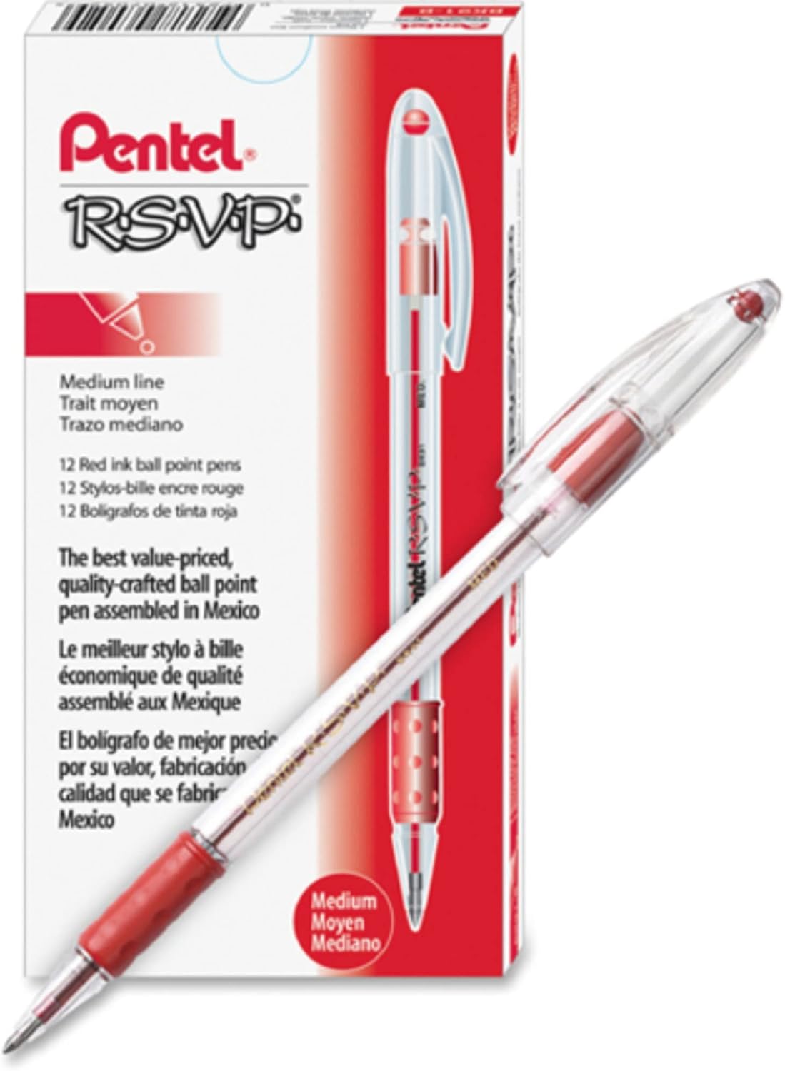 Detalle 2 de Pentel RSVP Ballpoint Pens, 1.0 mm
