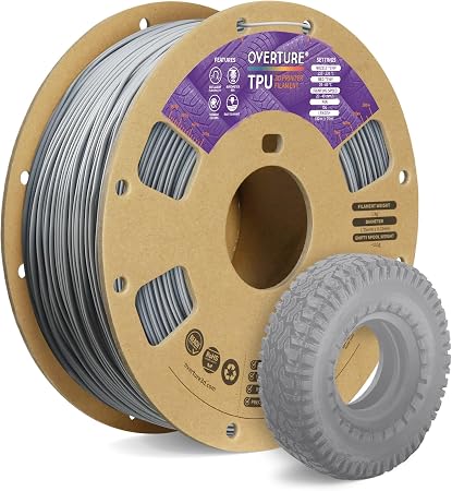 Imagen de OVERTURE Filamento TPU Flexible 1,75 mm - Calidad Superior 🛠 en OfertitasTOP