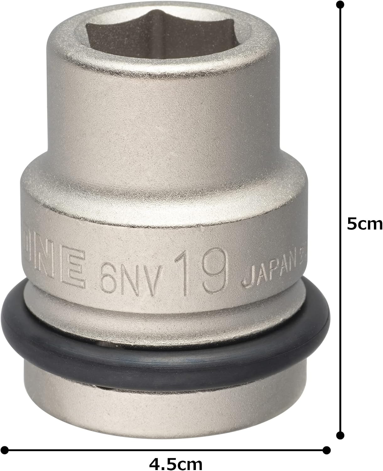 Thumbnail 3 de トネ(TONE) HP6NV-19 インパクト用ソケット 19mm・差込角19.0mm・全長50mm