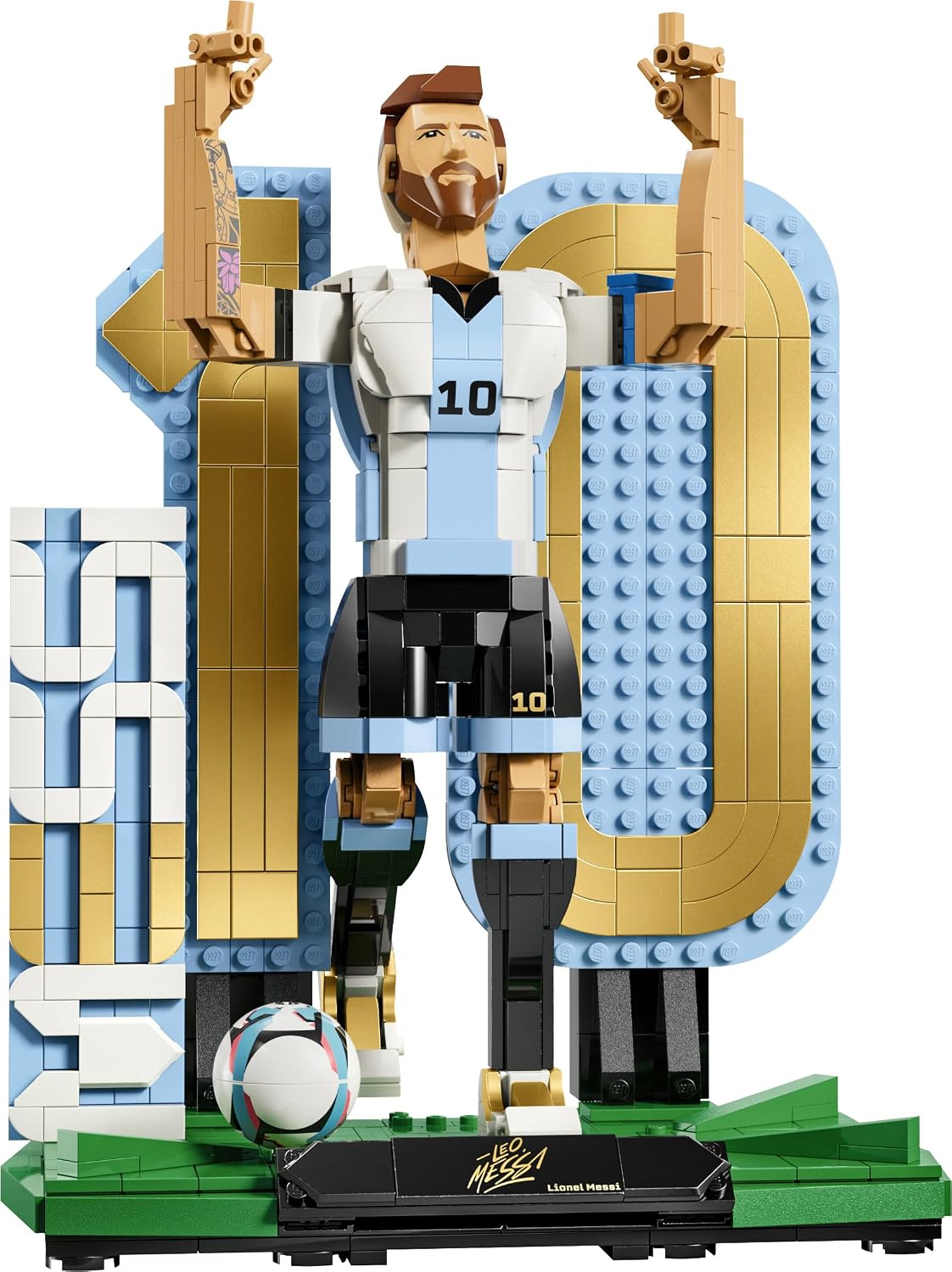 Thumbnail 6 de LEGO Editions Lionel Messi: Leyenda del Fútbol – Maqueta 3D de Figura y dos poses