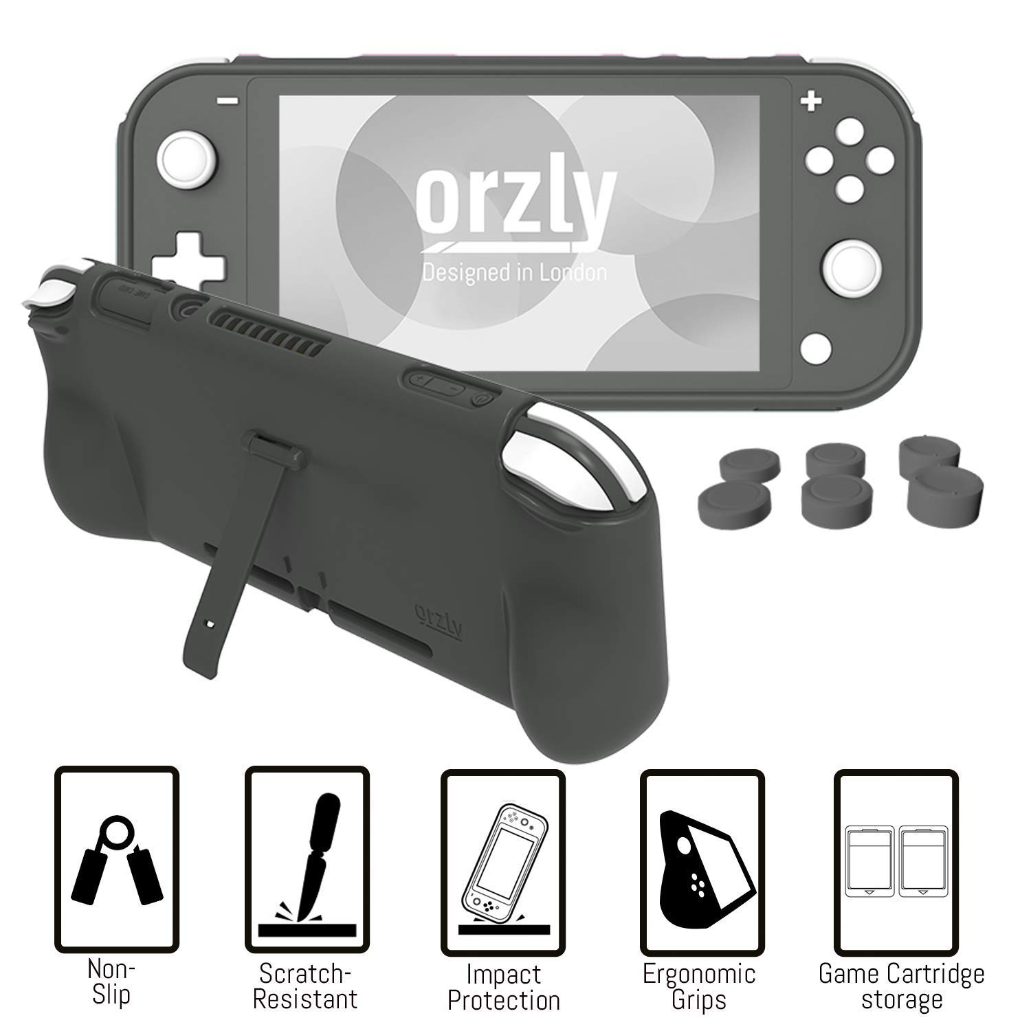 Thumbnail 5 de Orzly Switch Lite Zubehör Grau