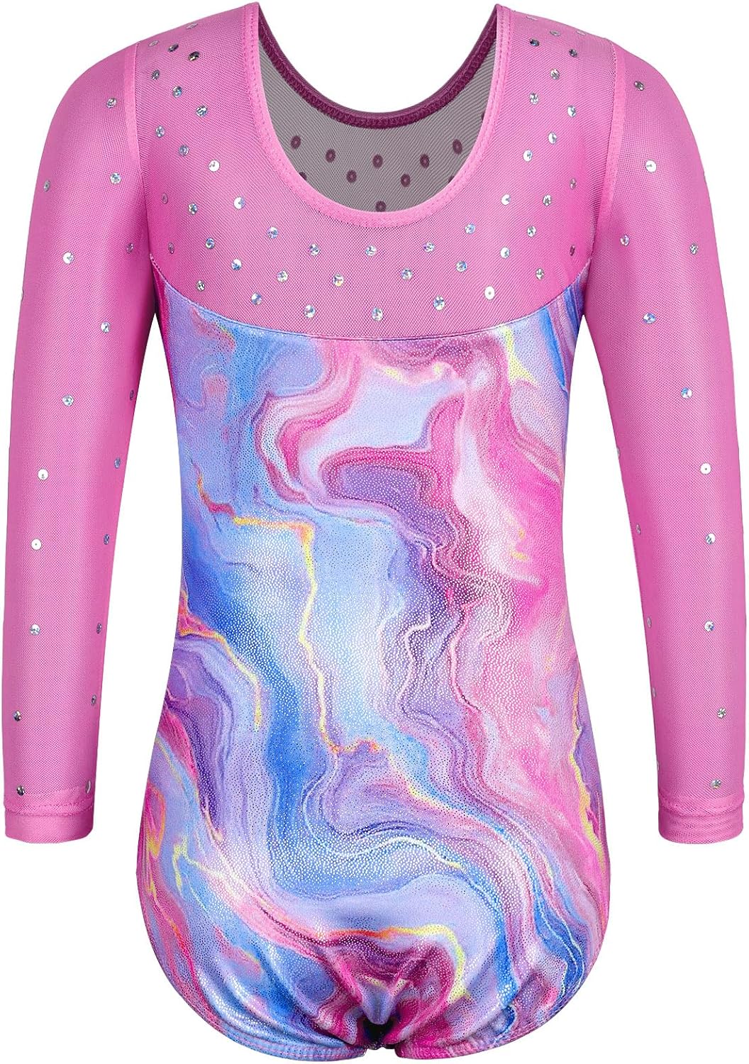 Thumbnail 2 de ZNYUNE Gymnastik-Trikot für Mädchen mit Pailletten