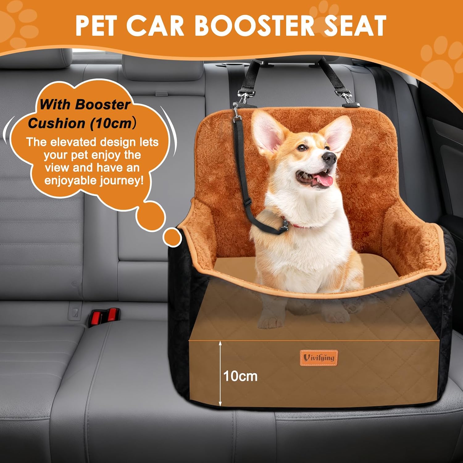 Detalle 2 de Vivifying Dog Car Seat 10cm Booster