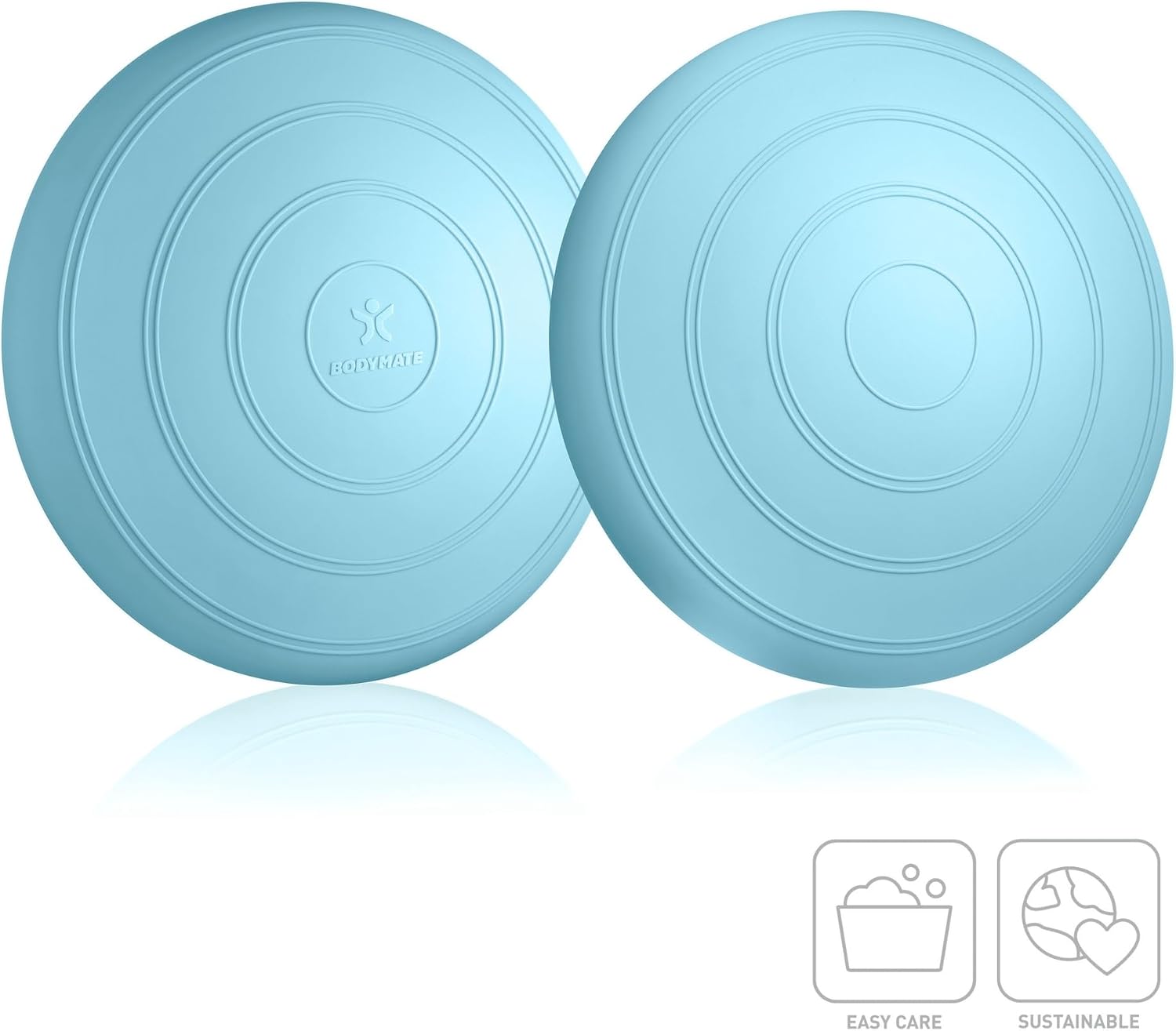 Detalle de BODYMATE Cuscino propriocettivo Gonfiabile Comfort Ø33 cm con Pompa - Allenamento equilibrio, core e schiena