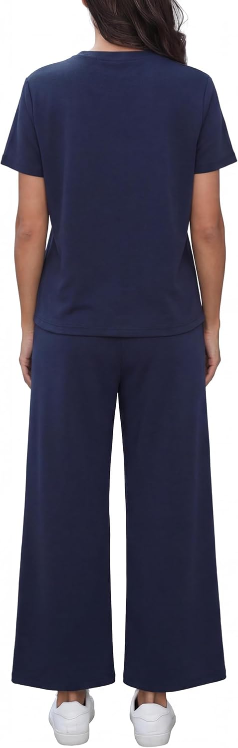 Detalle 2 de GRECERELLE Airport Two Piece Travel Outfits Set for Women – Lightweight, Wrinkle-Resistant Travelwear