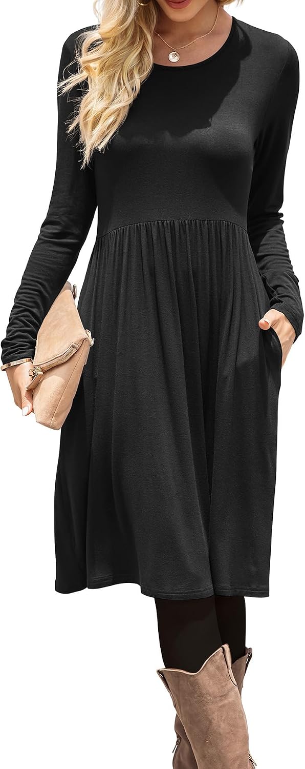 Thumbnail 5 de DB MOON Casual Empire Waist Dress with Pockets