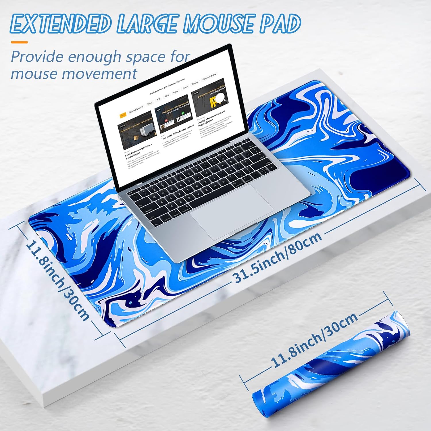 Detalle 2 de EFISH Gaming Mouse Pad 800x300mm XL mouse mat