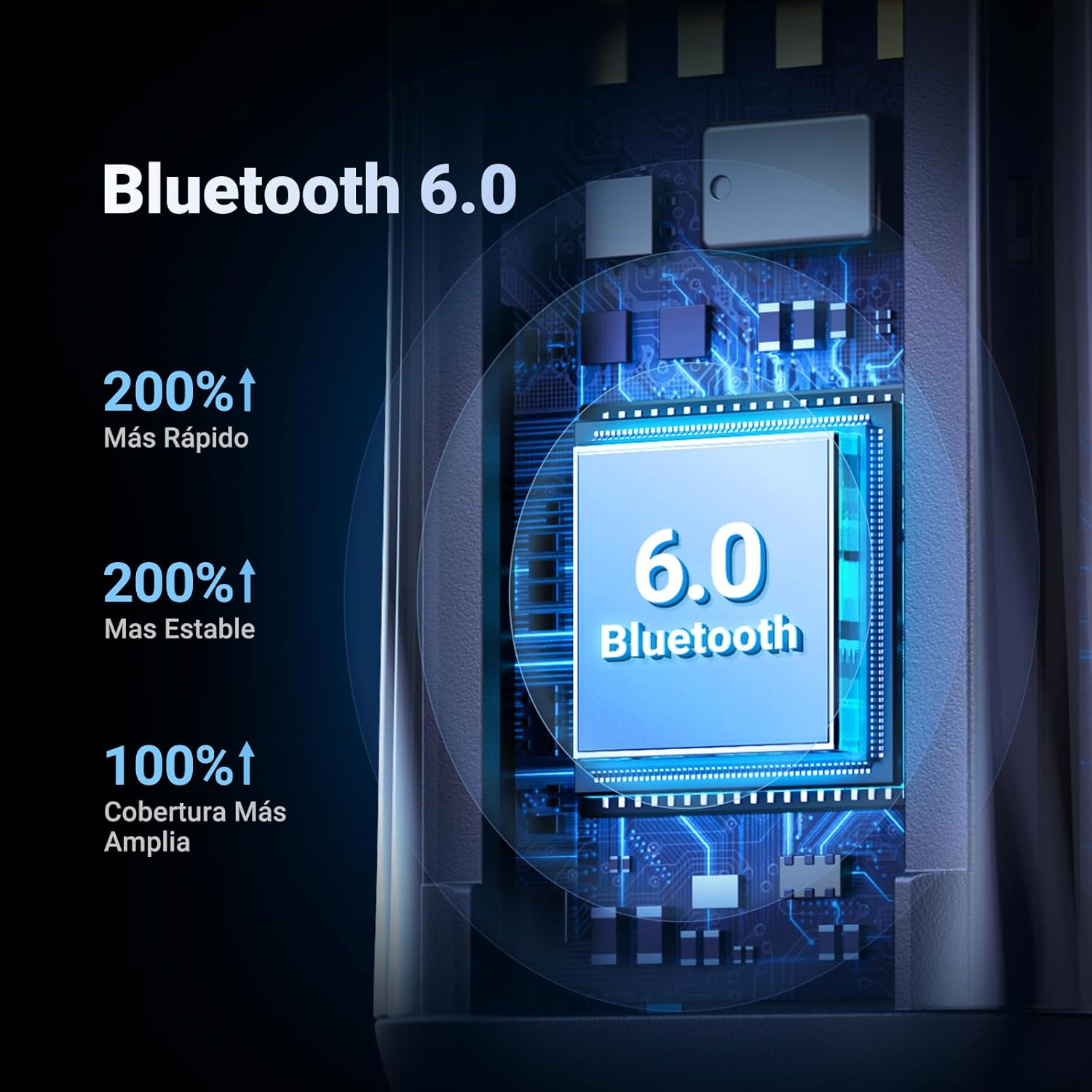 Detalle 2 de UGREEN Receptor Bluetooth 6.0 con Jack 3.5 mm