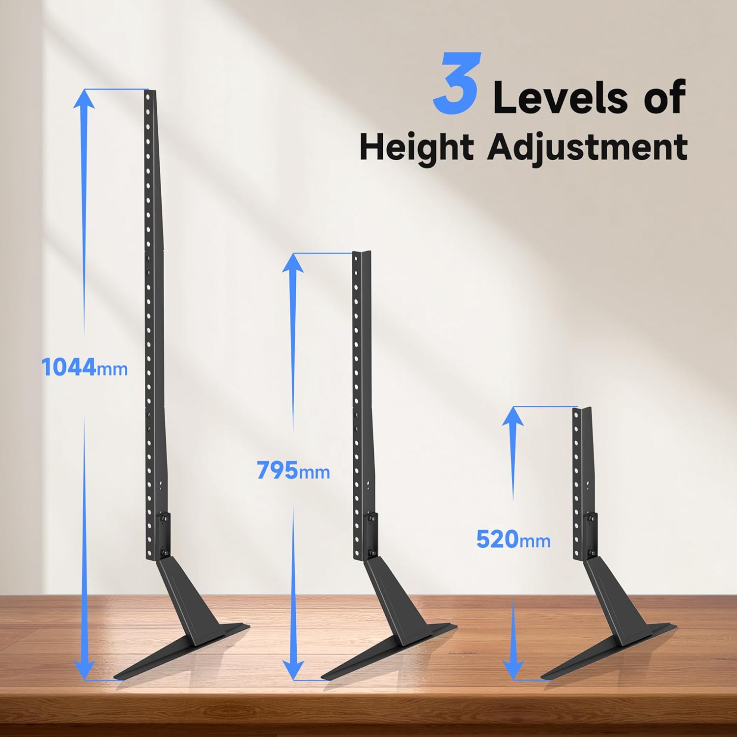 Thumbnail 3 de Suptek Universal TV Stand Base with 3-Height Adjustable Legs for 27–85 Inch TVs