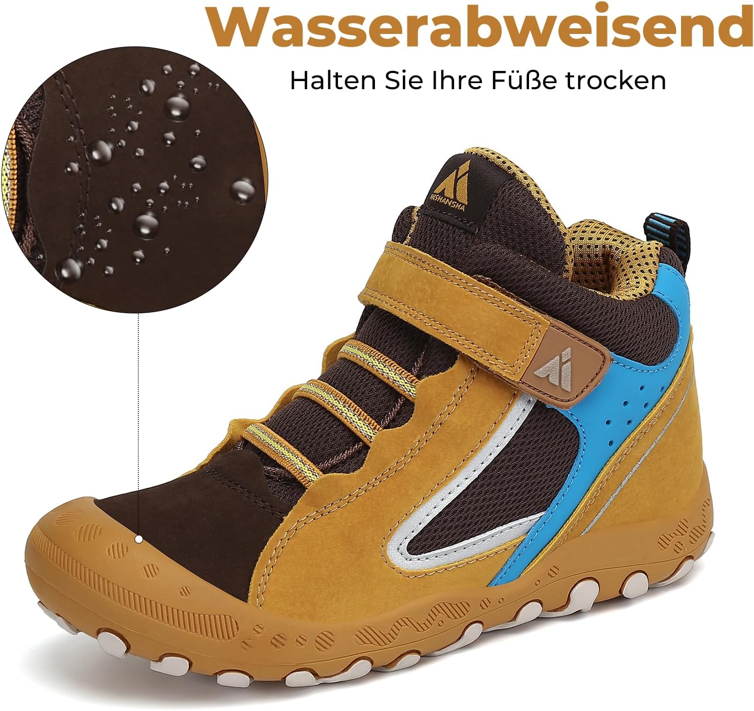 Thumbnail 1 de Mishansha Kinder Wanderschuhe Trekking & Outdoor-Trekkingschuhe aus Leder