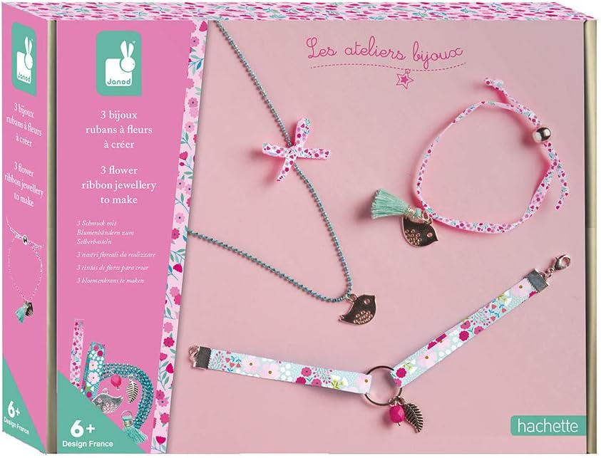 Janod Coffret 3 bijoux rubans, dès 6 ans