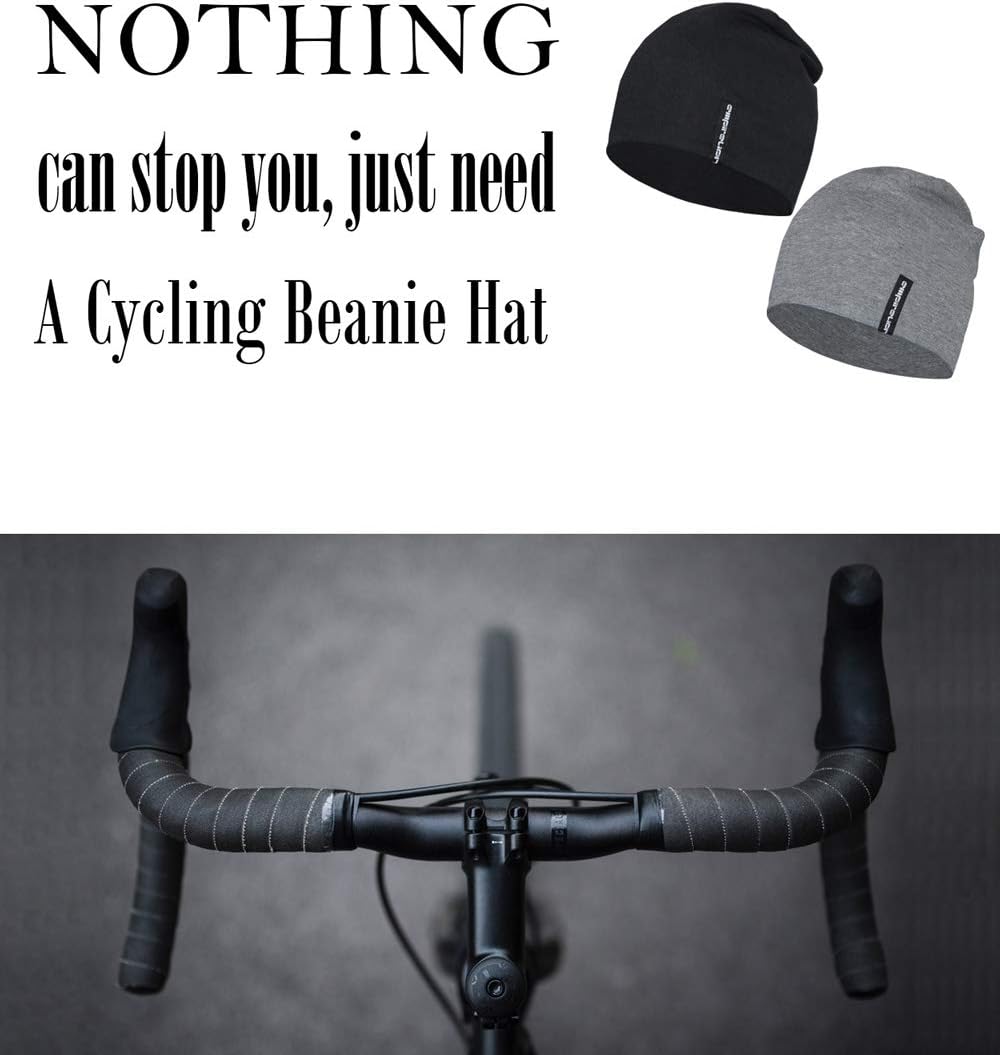 Detalle 2 de EMPIRELION Multifunktionale leichte Running Beanie-Mütze (9") – Skull Cap für Helm, Radsport & Alltag, unisex