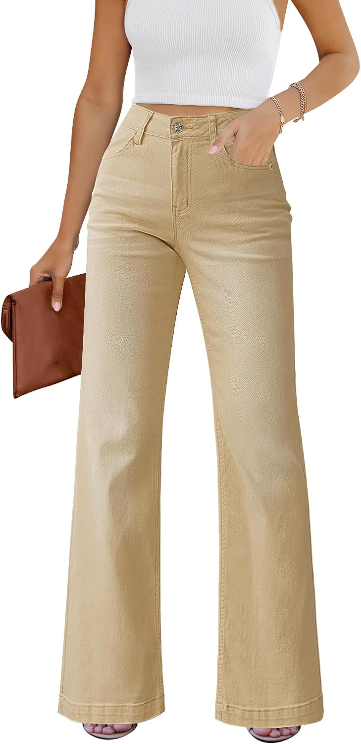 Detalle de GRAPENT High-Rise Flare Jeans for Women