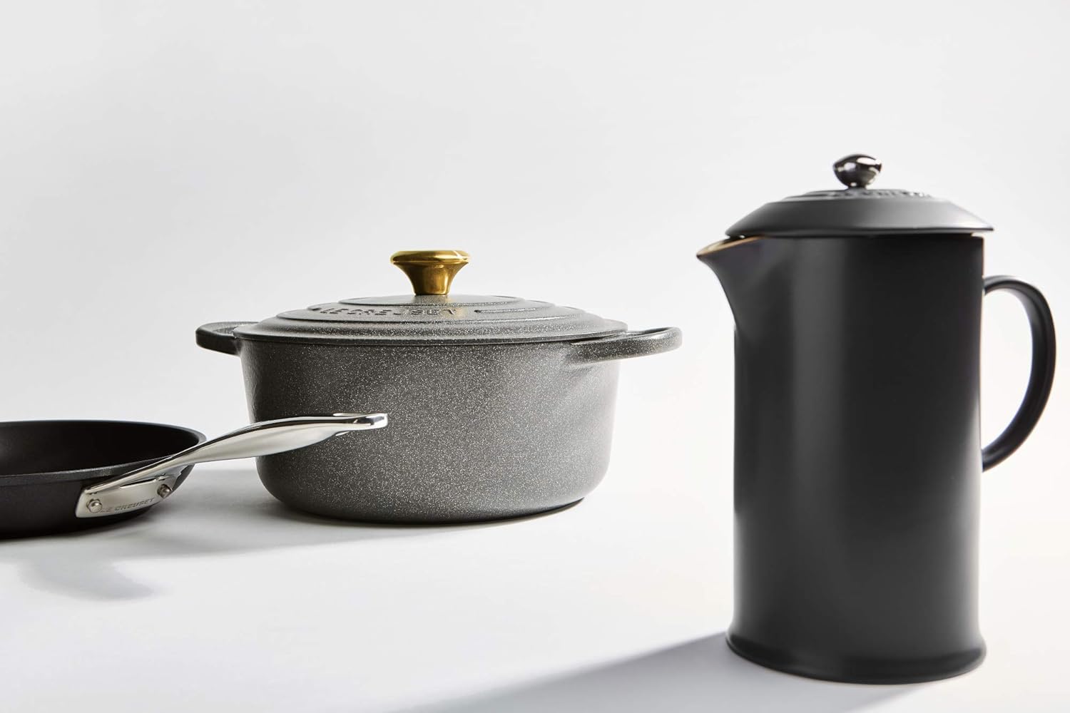 Thumbnail 2 de Le Creuset Stoneware Cafetière French Press, 1 Litre in Satin Black
