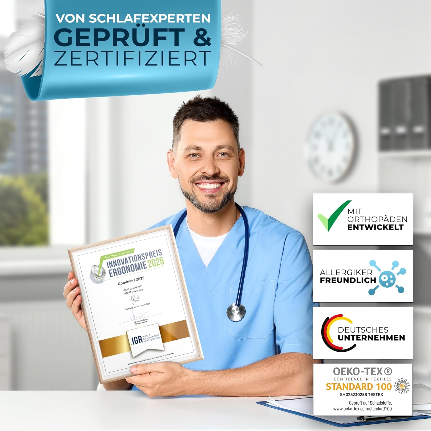 Thumbnail 4 de Glückstoff Oreiller orthopédique 50 000 clients