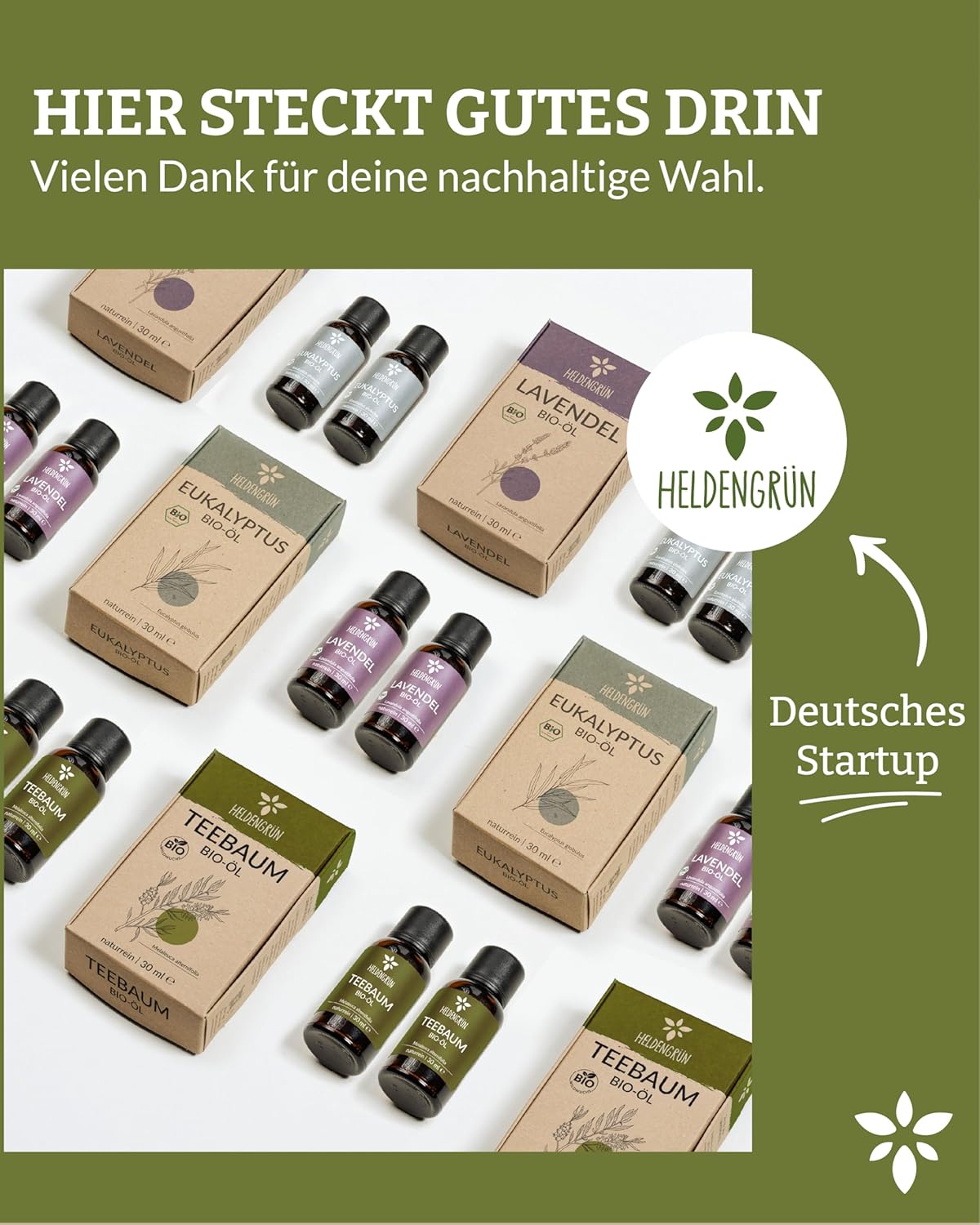 Thumbnail 5 de Heldengrün® BIO Teebaumöl 100% naturrein (Teegbaumöl) für Haut & Gesicht bei Unreinheiten
