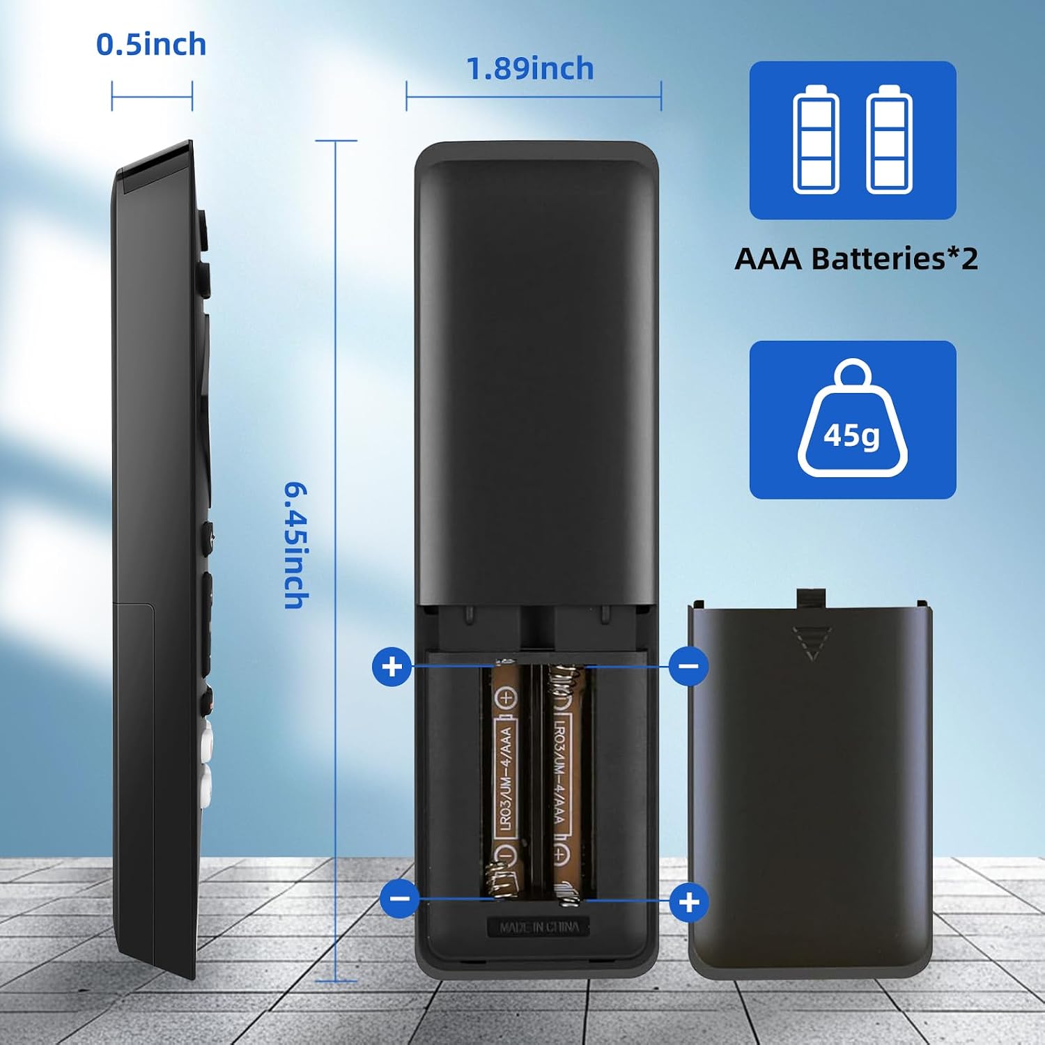Thumbnail 6 de BUXQE philp-1 Universal Remote for Philips Smart TVs, Infrared, 4 App Shortcuts