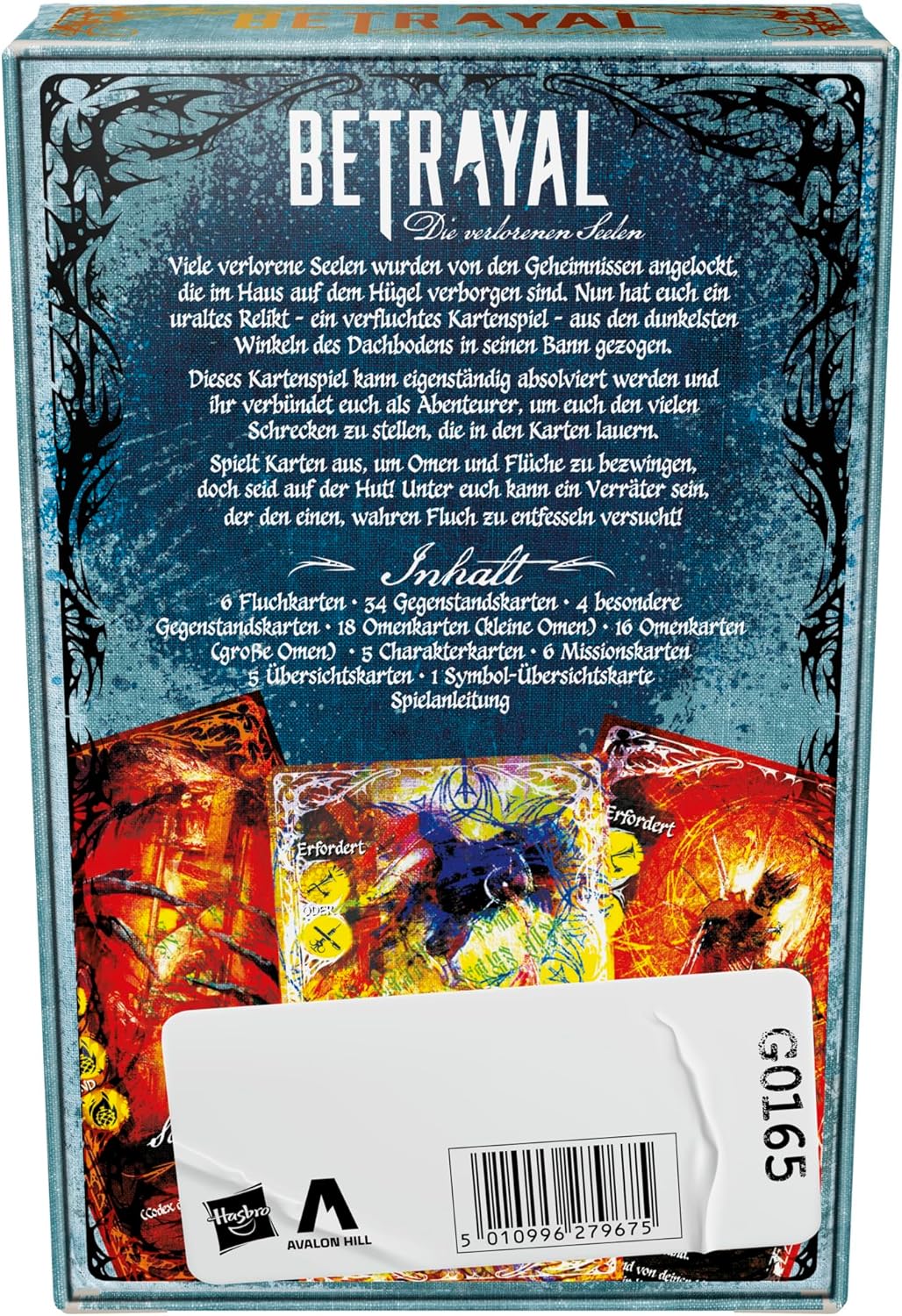 Thumbnail 4 de Betrayal Die verlorenen Seelen Kartenspiel 90+ Karten