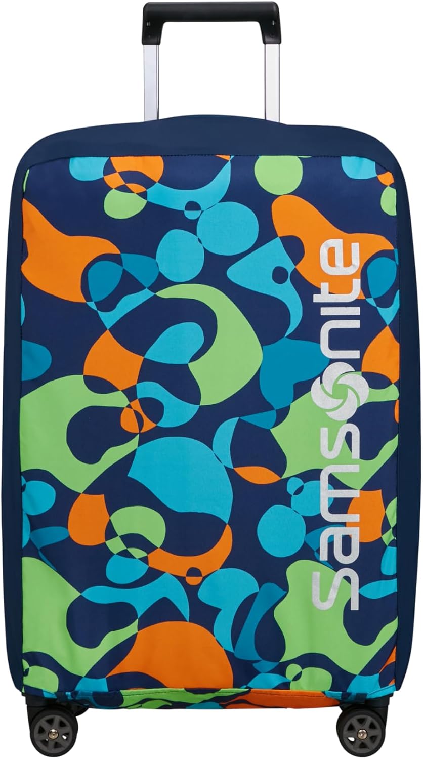 Detalle de Samsonite TA Revolution resväsköverdrag, M 66–69 cm, vikbart, Colorwave