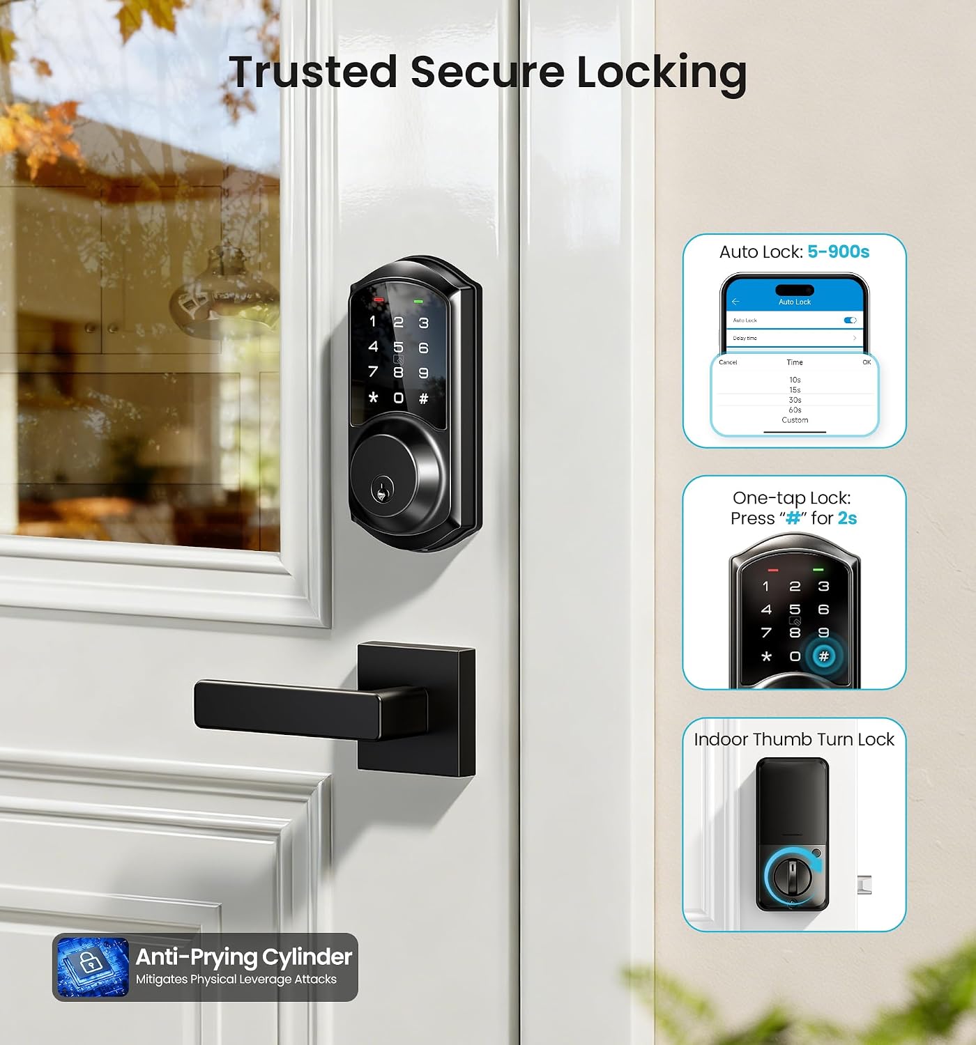 Detalle de Veise smart deadbolt lock VE06-L