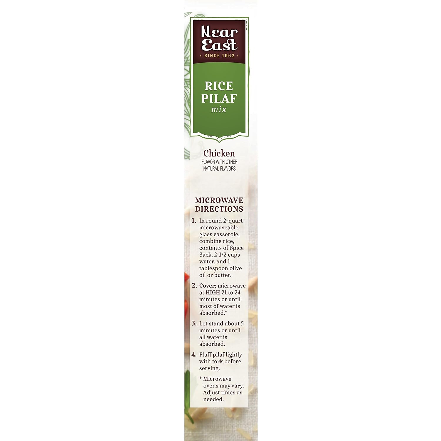 Detalle 1 de Near East 10072251001256 Chicken Rice Pilaf Mix, 6.25 oz, 12-Pack