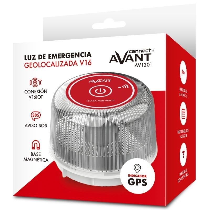 Thumbnail 2 de Avant Baliza V16 AV1201 Geolocalizada Amarilla