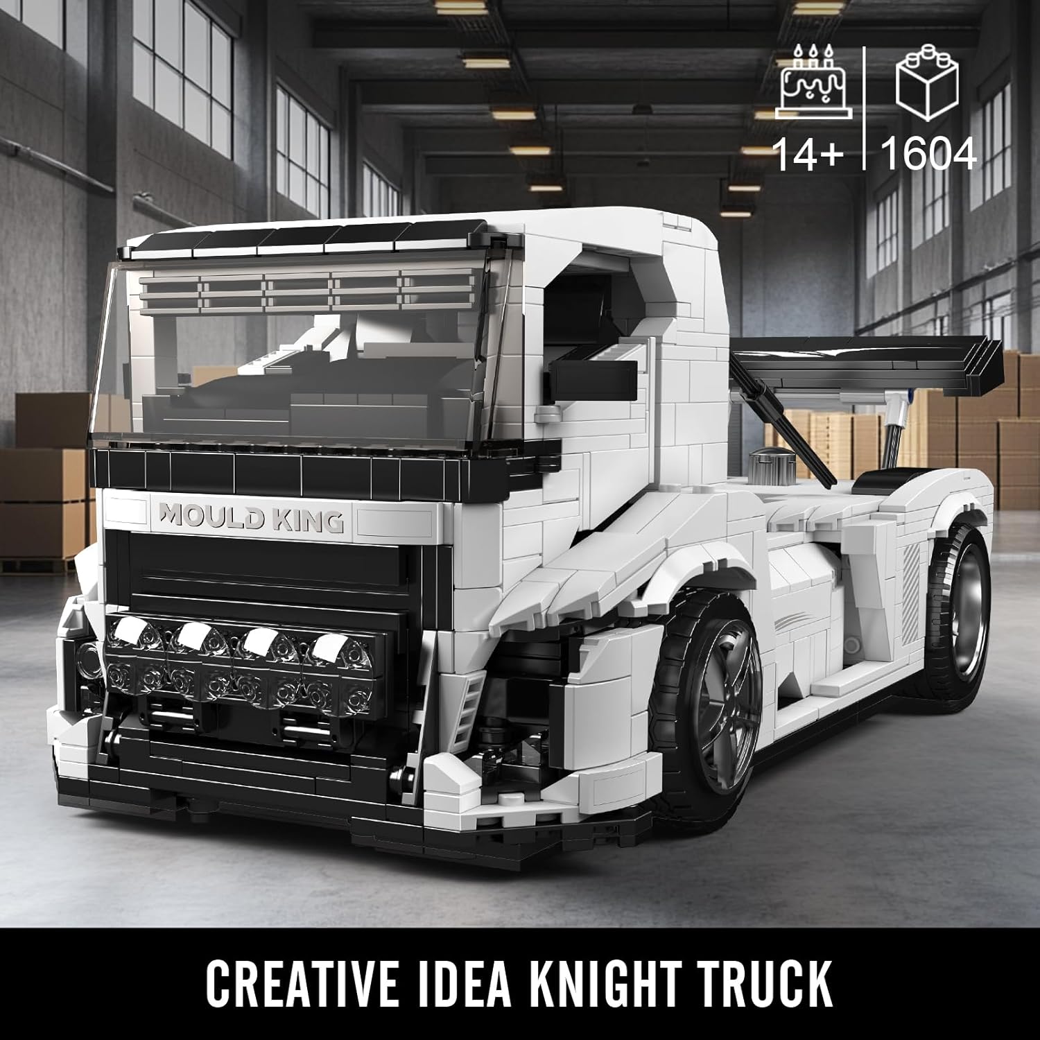 Detalle de Mould King 10036 Chevalier — Kit Technique pour Camion Chevalier, 1604+ pièces, Version Statique