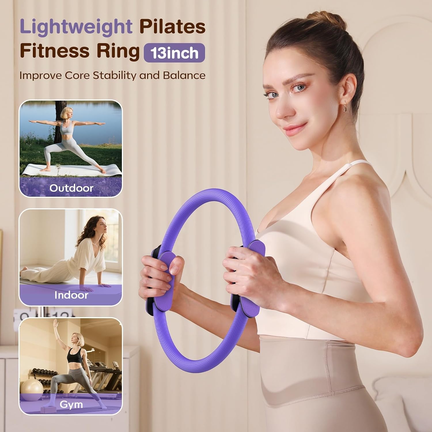 Detalle 2 de Vanlgs Pilates Kit 13Pcs with 13" Ring