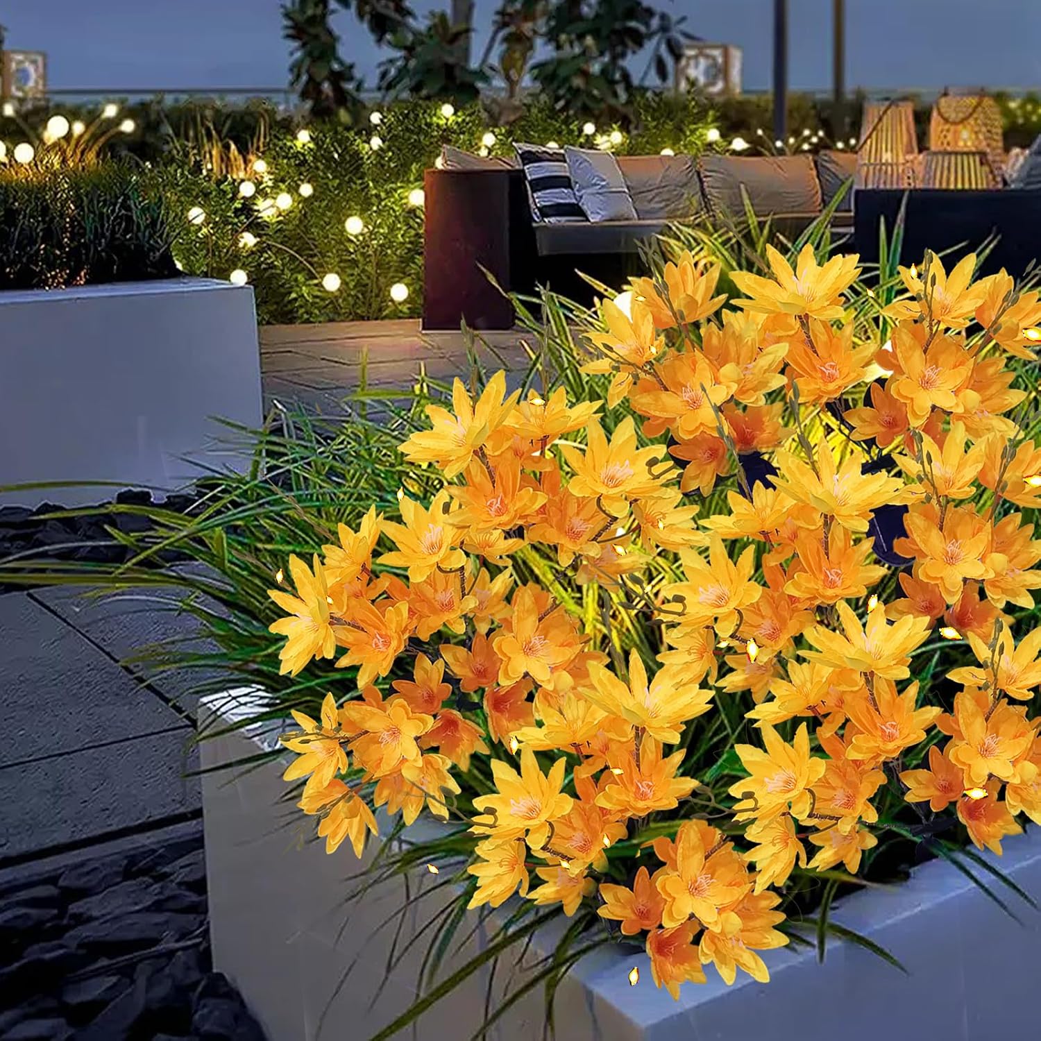 Detalle de Garden Flower Lights solar 2 pack