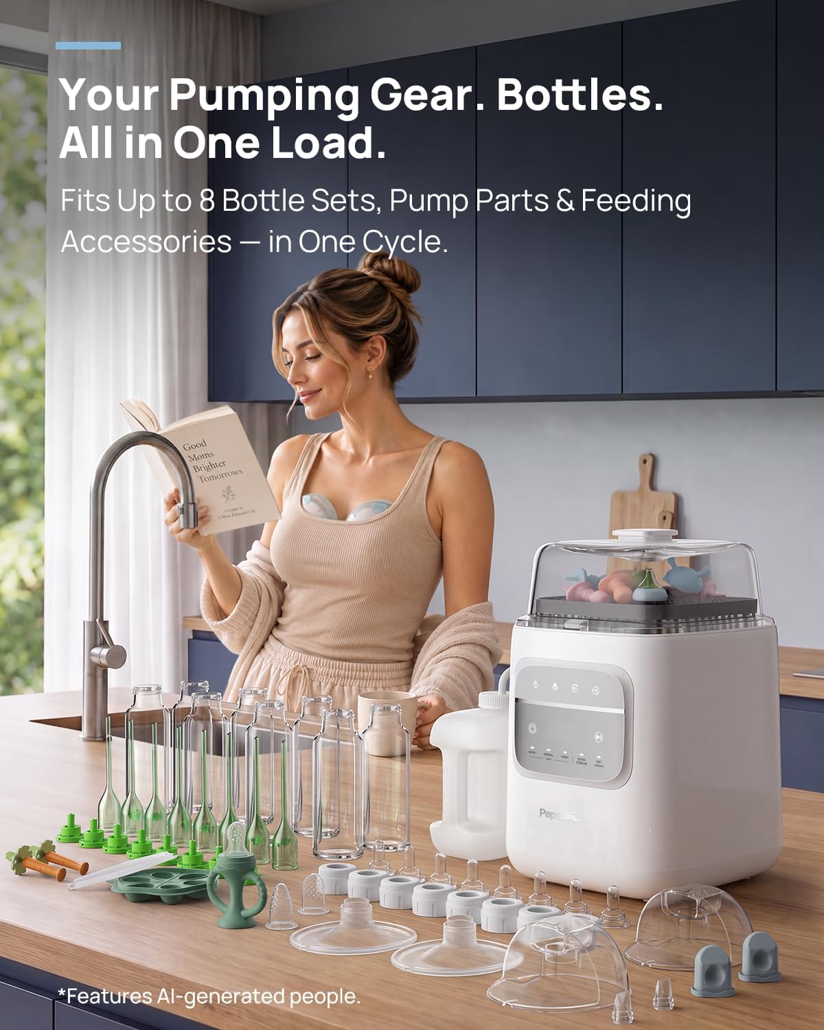 Thumbnail 6 de Papablic P8 Bottle Washer, Sterilizer & Dryer, 8-Bottle Capacity