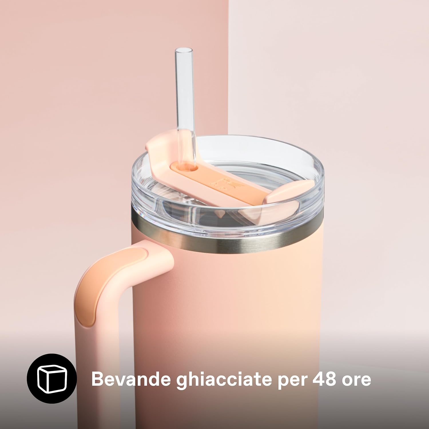 Thumbnail 3 de STANLEY 1913 Quencher H2.0 FlowState con cannuccia 1,2L (arancia Orange Cream) – tazza termica con manico