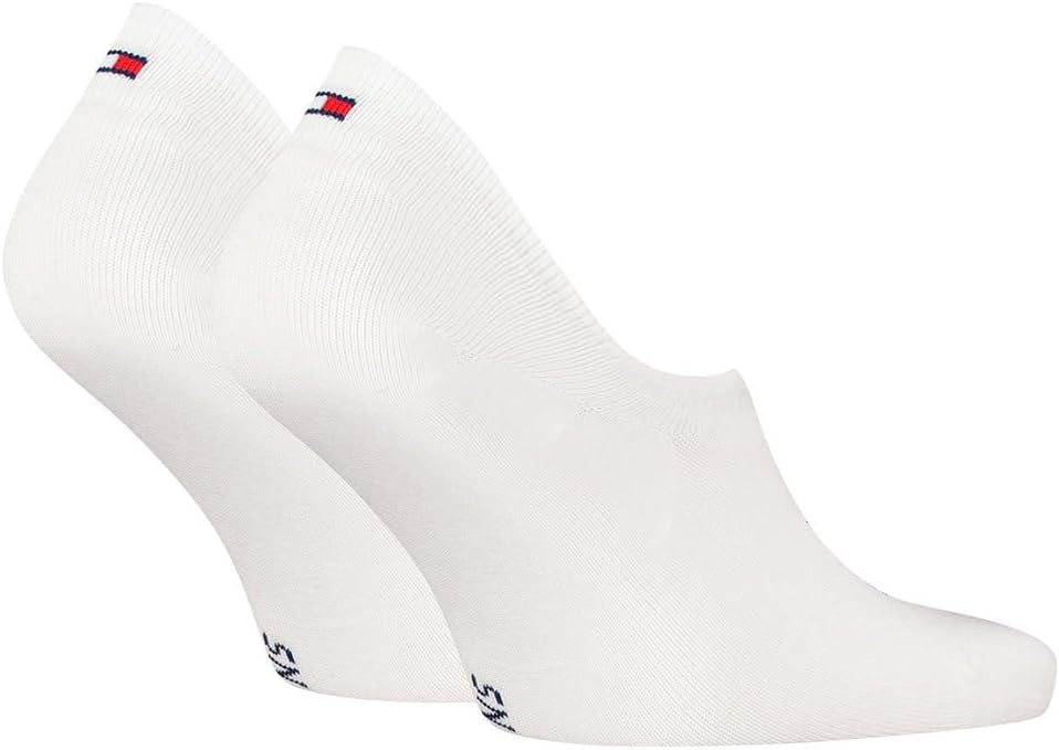Detalle 2 de Tommy Hilfiger TH UNI TJ FOOTIE – Lot de 2, drapeau blanc, 35-38