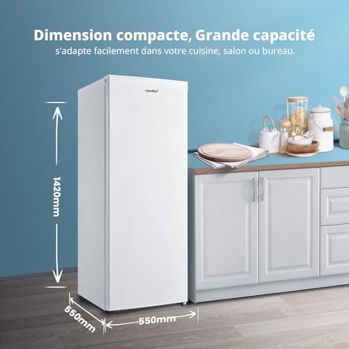 Thumbnail 7 de COMFEE' RCU160WH2(E) Congélateur Armoire 160L – Blanc: équilibre pratique et capacité généreuse