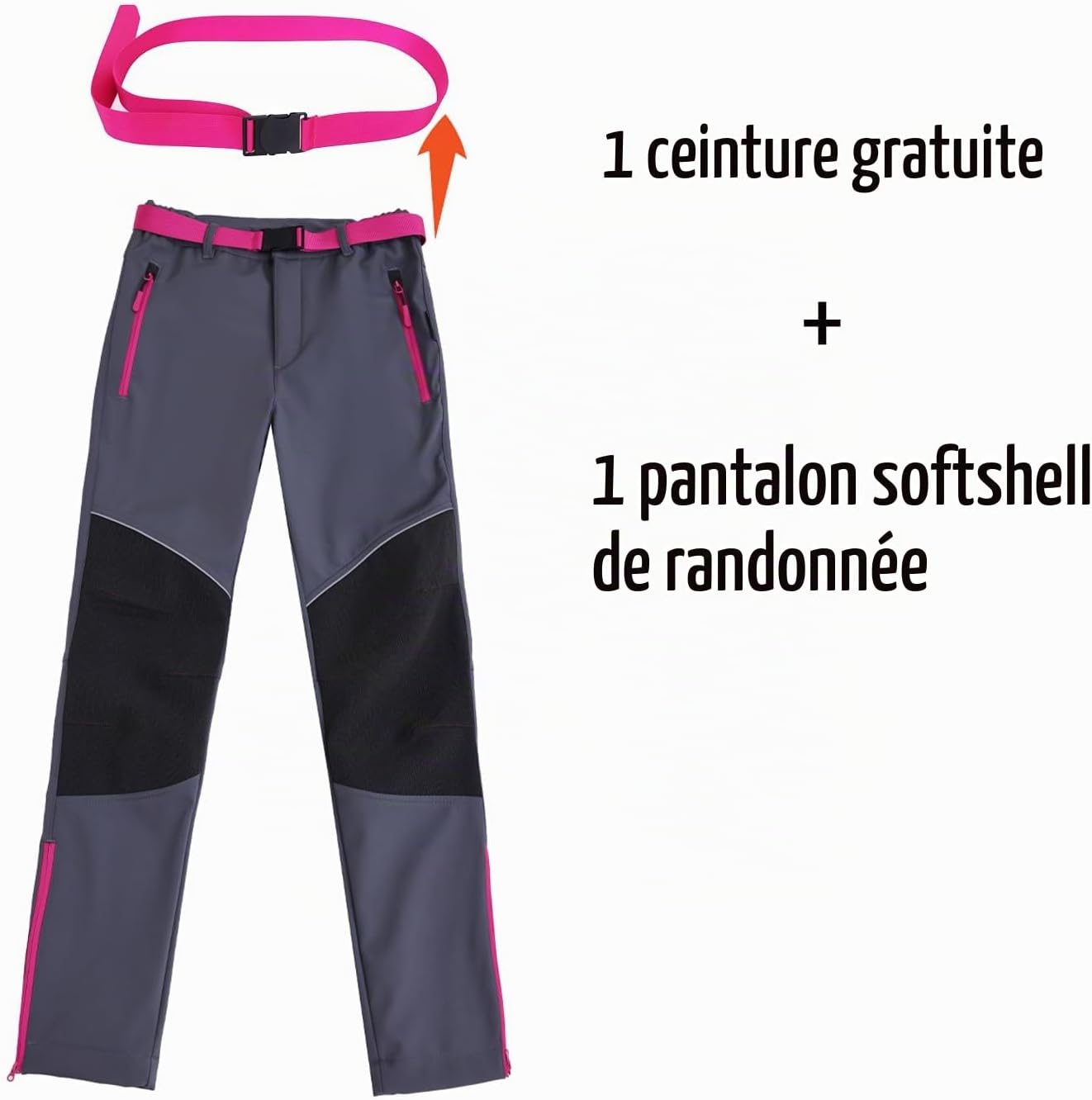 Detalle de WORK IDEA outdoorbroek voor dames, waterdicht en gevoerd met verstelbare taille