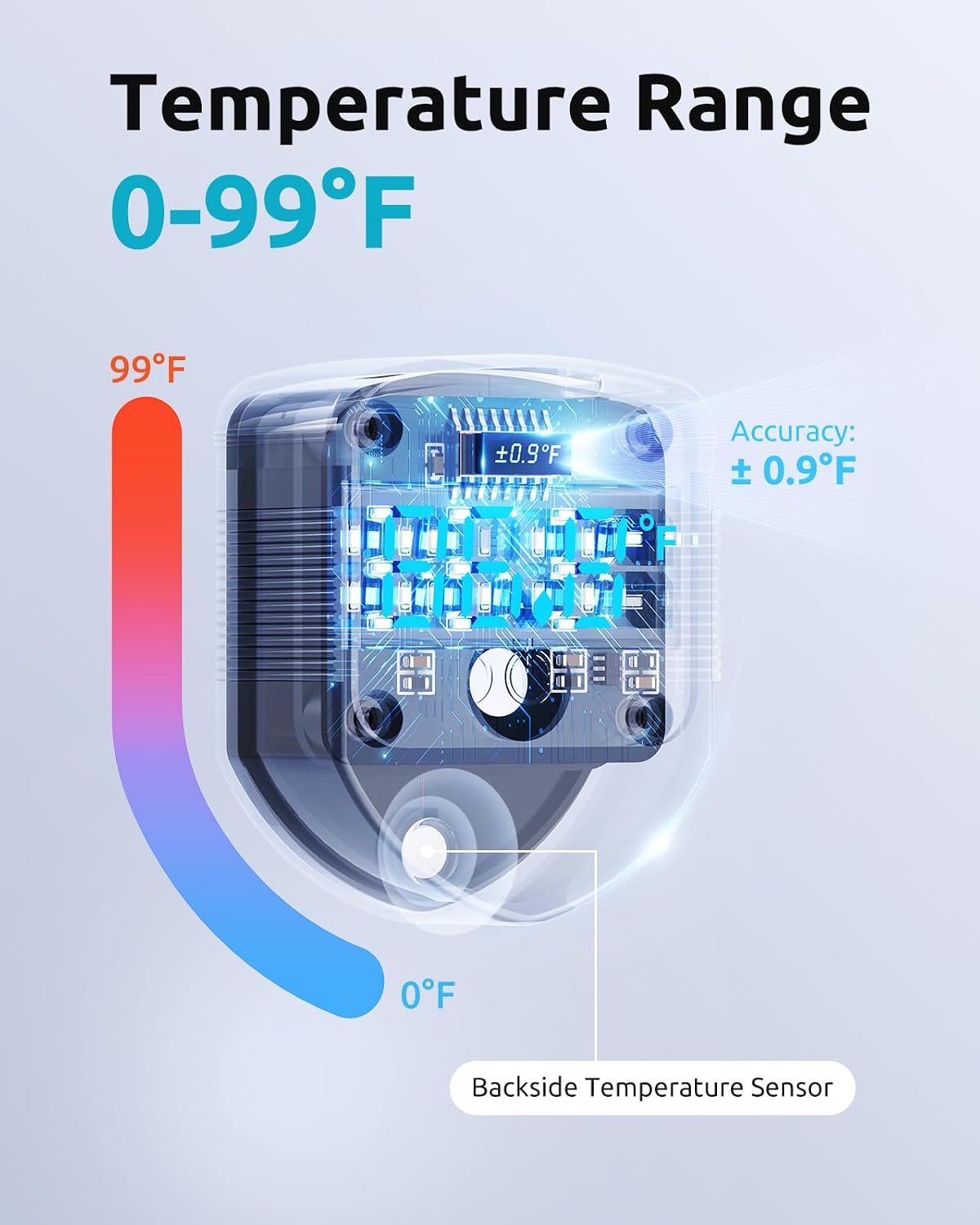 Detalle 2 de SEAOURA Aquarium Magnetic Cleaner with Digital Thermometer