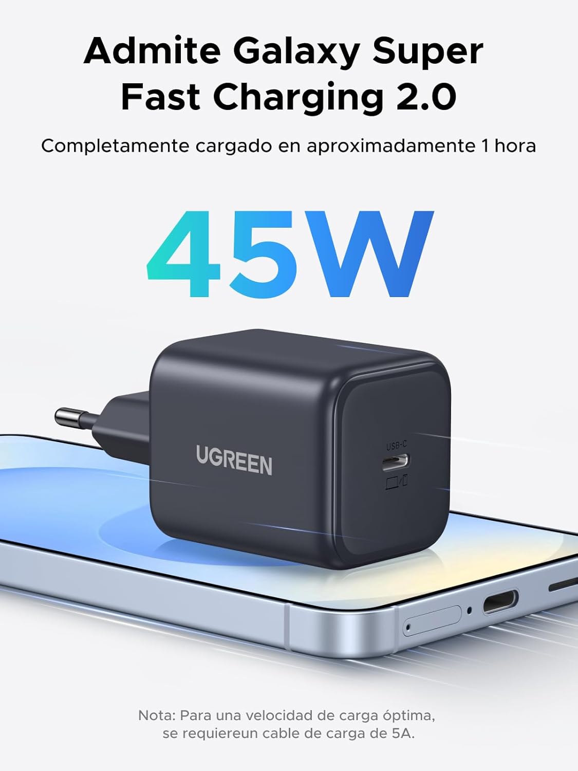 Thumbnail 1 de UGREEN Zapix Cargador USB C 45W