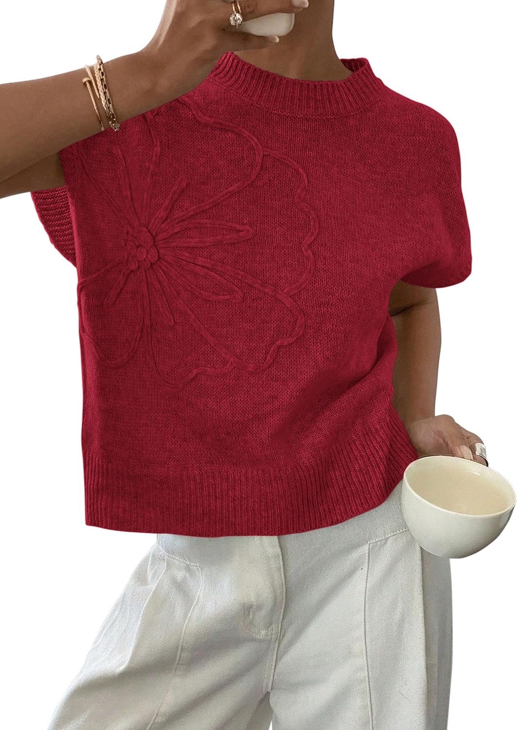 Detalle de PRETTYGARDEN Women's Knit Sweater Vest