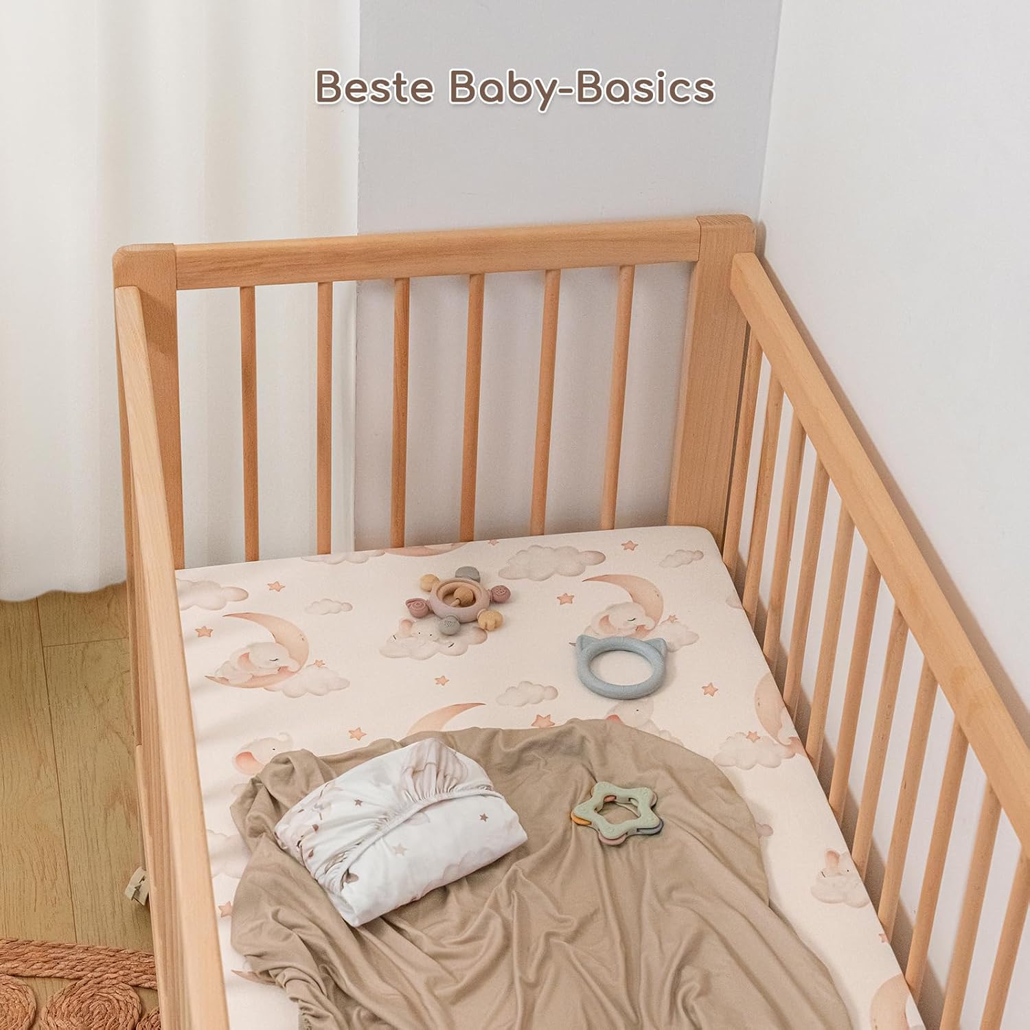 Thumbnail 5 de Yukkidds Spannbettlaken 60x120 cm – 3er-Set, Baby–Weiche Microfaser, atmungsaktiv & pflegeleicht