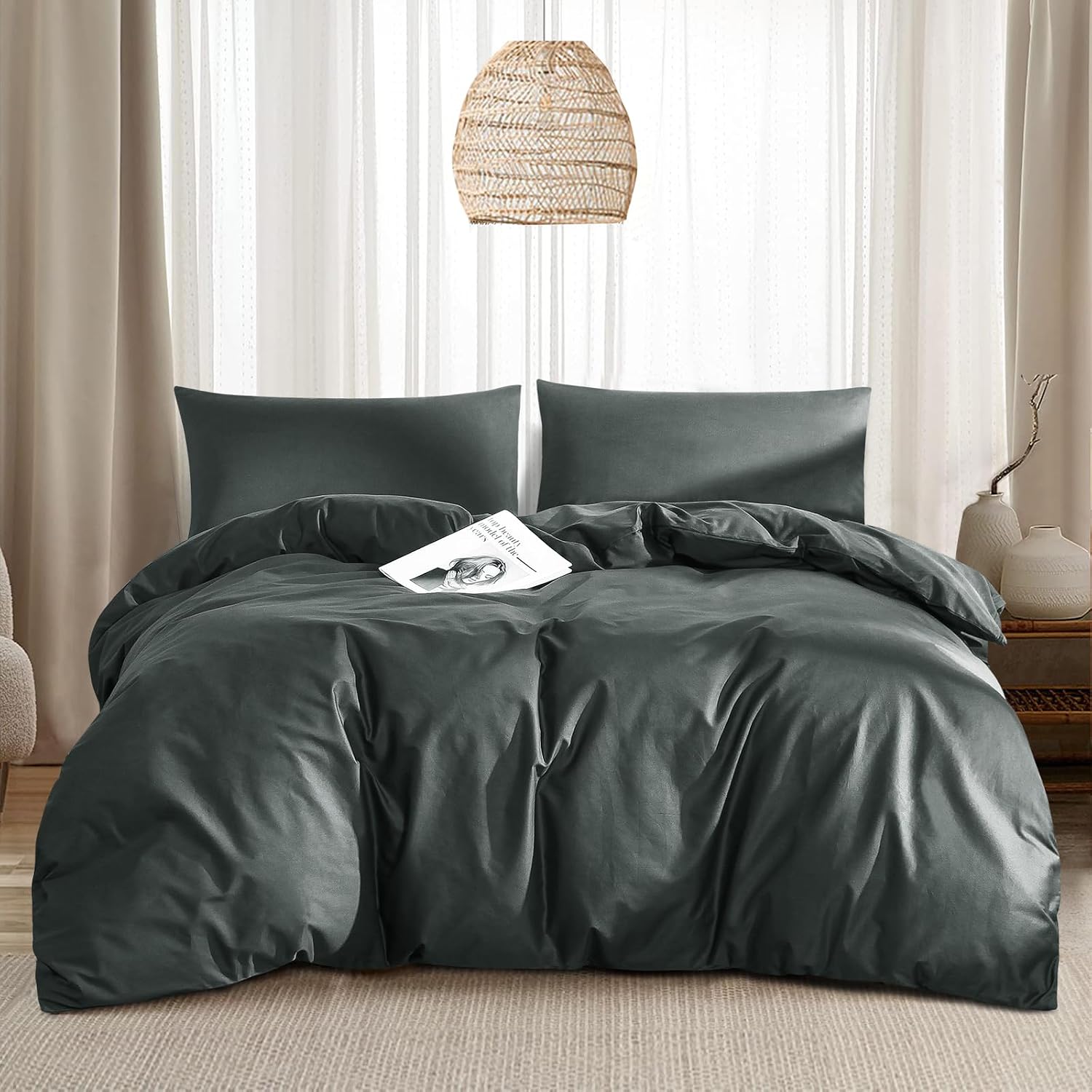 Thumbnail 2 de RUIKASI Bedding Double 4-piece set, 200cm deep pockets