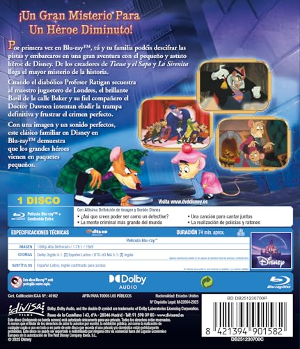 Detalle 2 de Basil, el Raton Superdetective (The Great Mouse Detective) en Blu-ray — Divisa Films