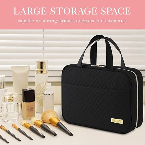 Thumbnail 1 de HOTOR Hanging Travel Toiletry Bag for Women and Men, Essentials Black