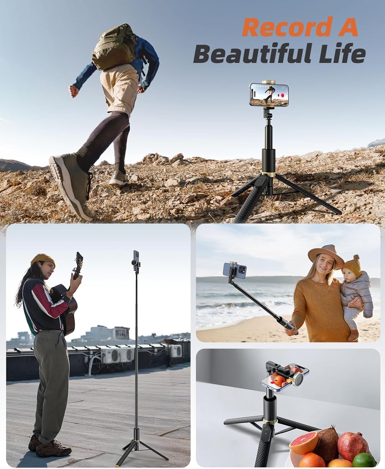 Thumbnail 6 de Vimose 62" Phone Tripod Stand