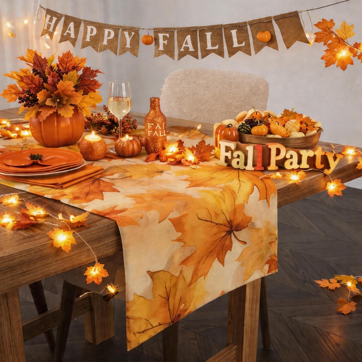 Thumbnail 2 de Fall Table Runner, 73 × 13.8 Inches