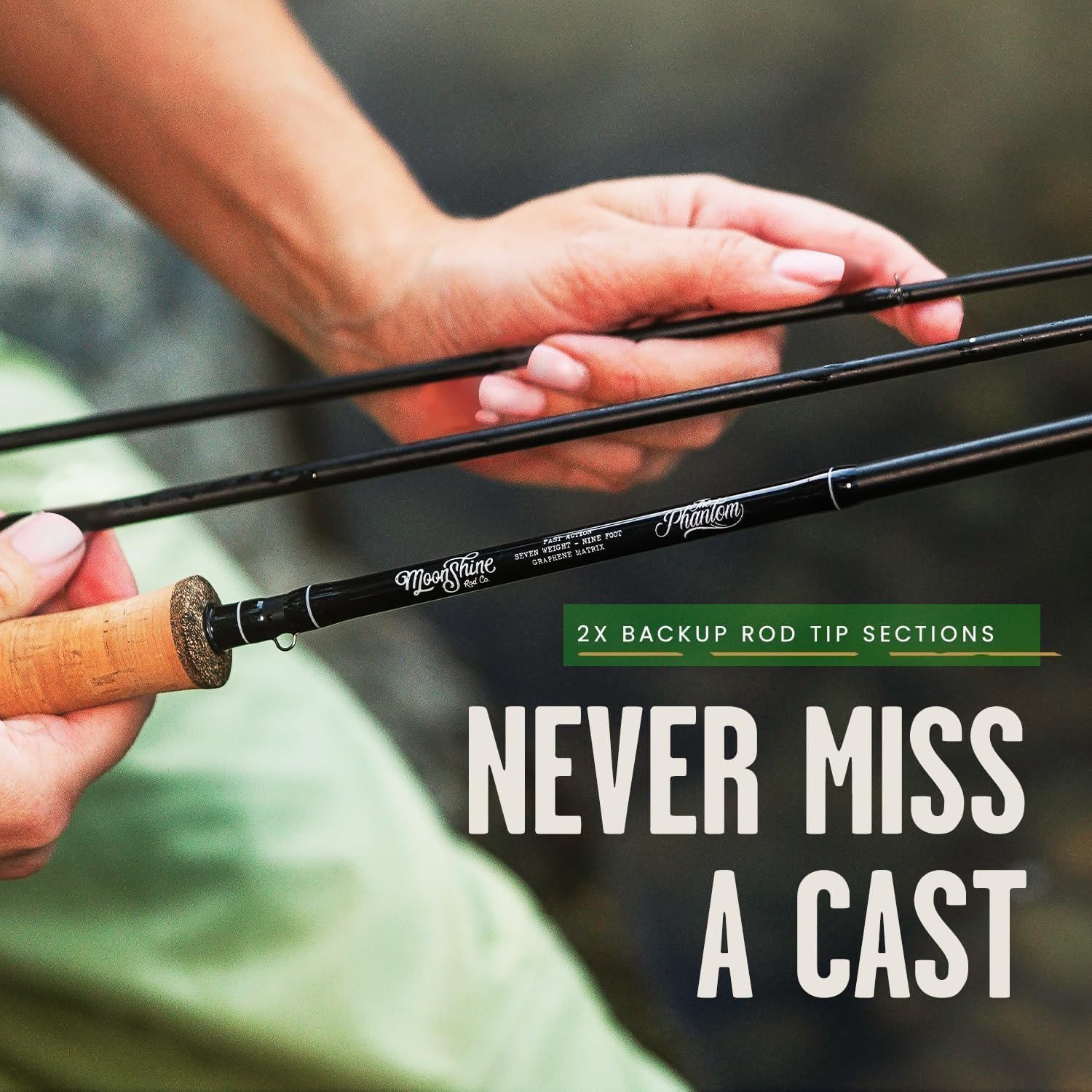 Thumbnail 5 de Moonshine Rod Company Fast Action Fly Fishing Rod — Drifter II Series, 2WT–12WT, with Zippered Travel Case