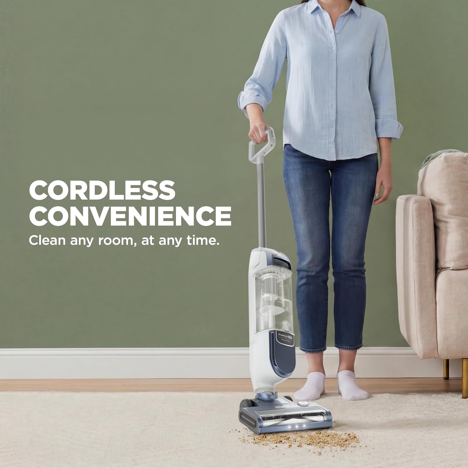 Detalle 2 de Shark Freestyle Max SV2002HST Cordless Upright Vacuum with 2-Speed Brushroll