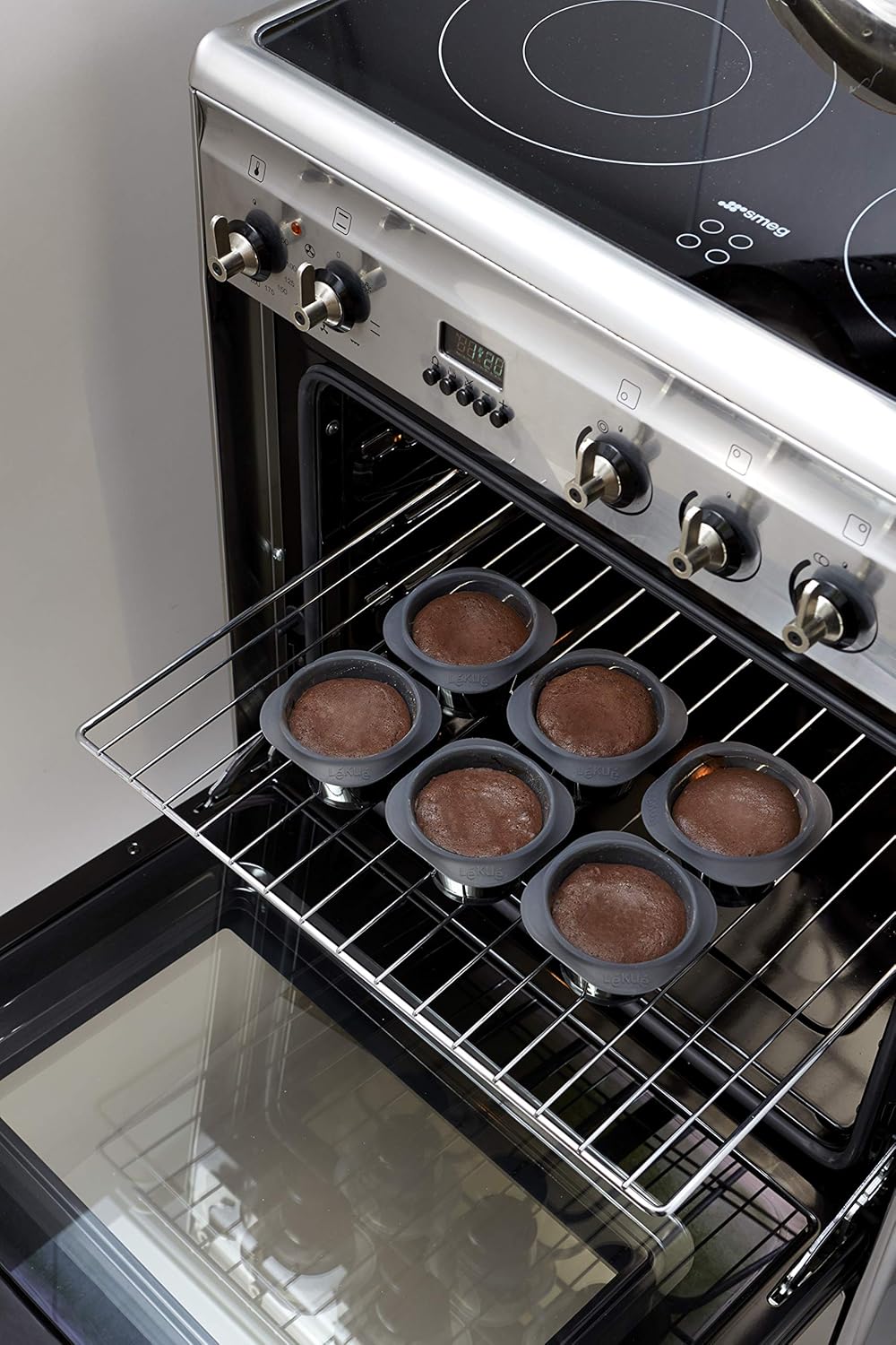 Thumbnail 2 de Lékué Set de 6 Moldes de Silicona para Coulant 🍫