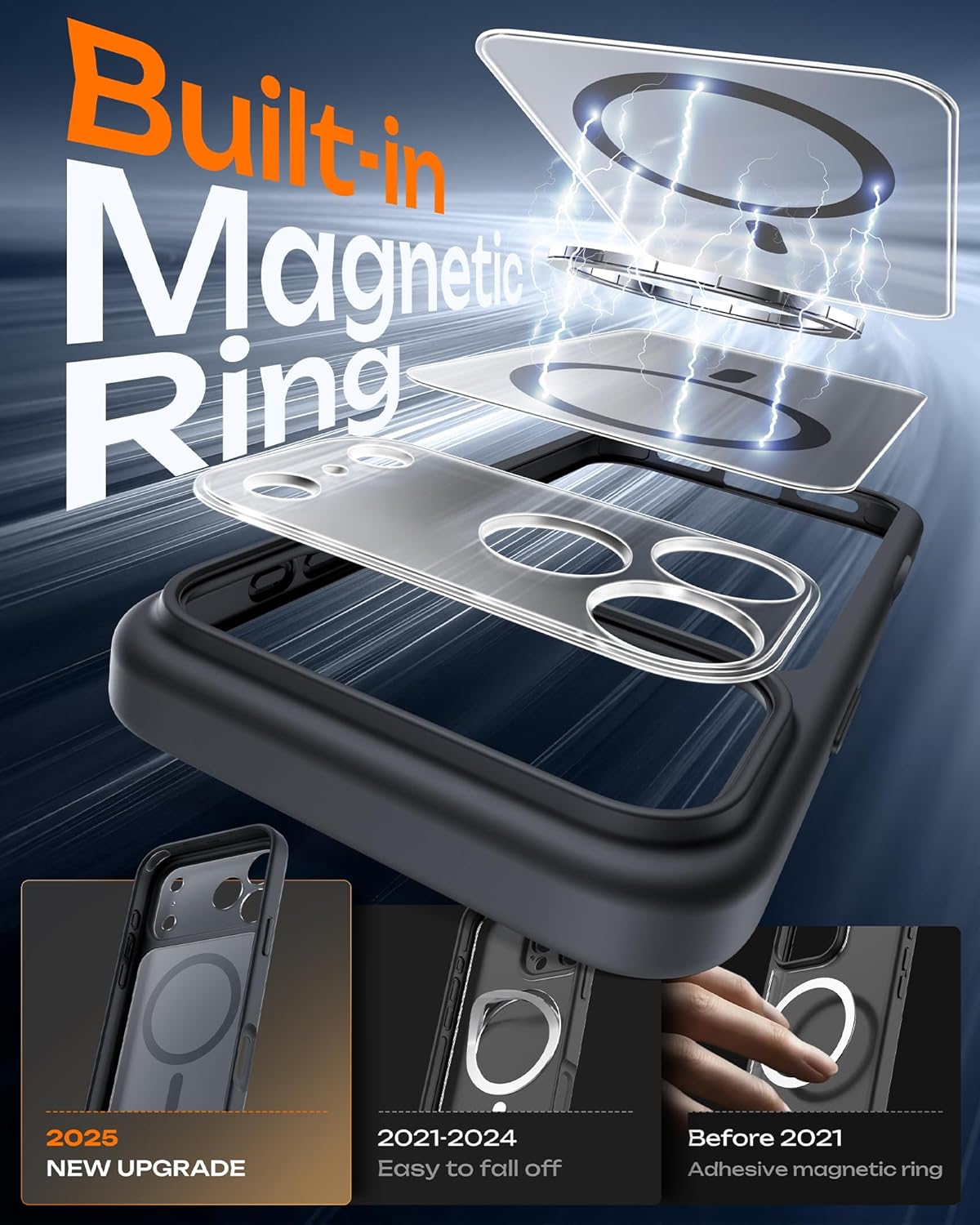 Thumbnail 3 de TOCOL iPhone 17 Pro Case with MagSafe: Built-in Magnets, 360° Drop Protection, and Camera Guard