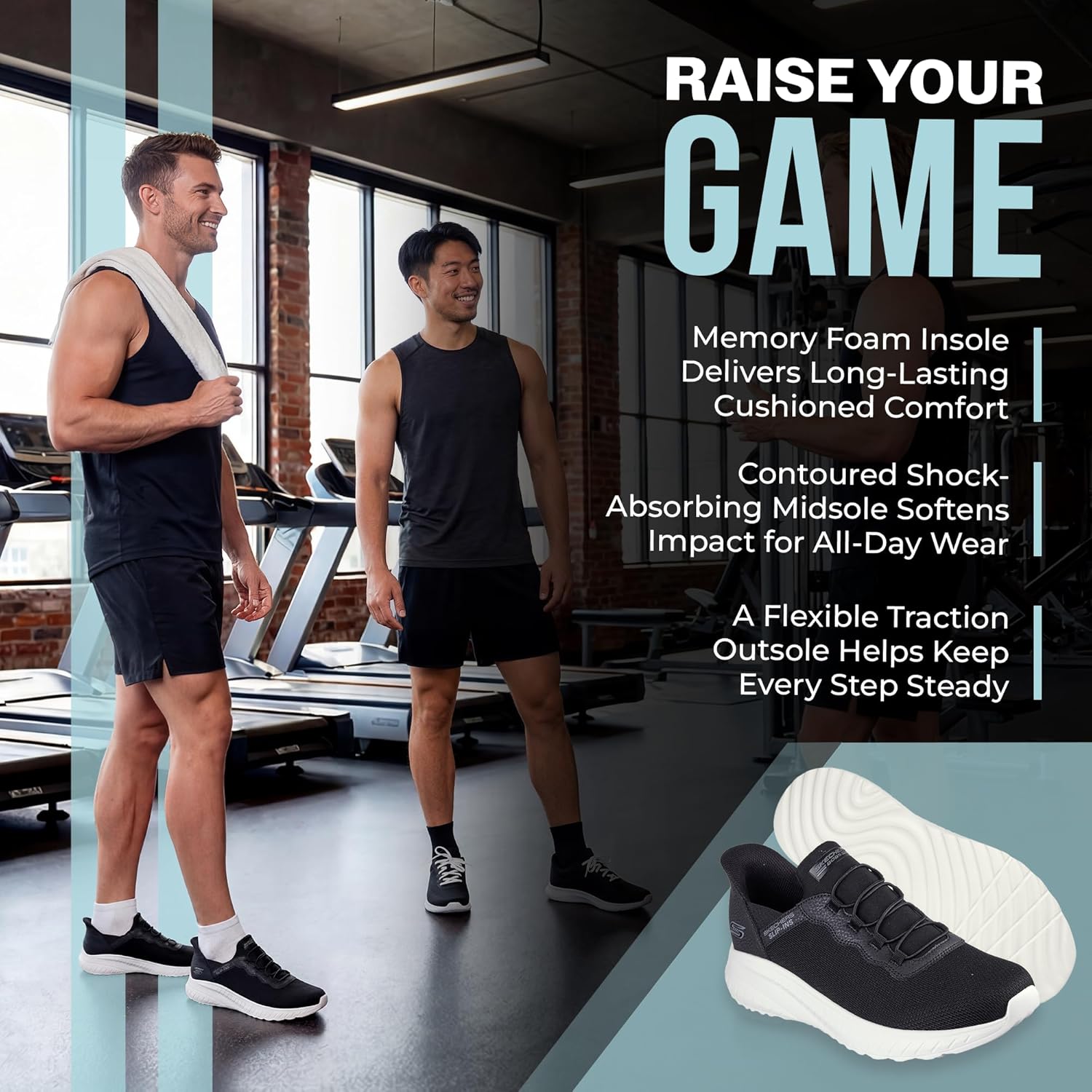 Thumbnail 2 de Skechers Men’s Hands Free Slip-ins Bobs Squad Chaos – Daily Hype